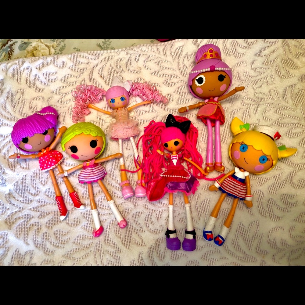 LalaLoopsy Dolls Five Like New